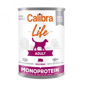 Calibra Dog Life Adult Wild boar with cran. 400g