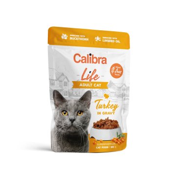 Calibra Cat Life pouch Adult Turkey in gravy 85g