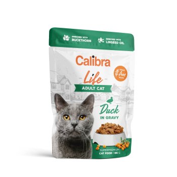 Calibra Cat Life pouch Adult Duck in gravy 85g