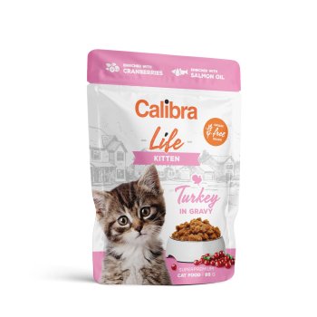 Calibra Cat Life pouch Kitten Turkey in gravy 85g