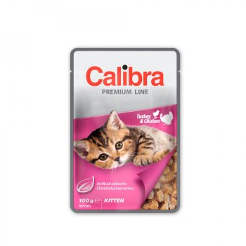 Calibra Cat Premium Kitten Turkey & Chicken 100g