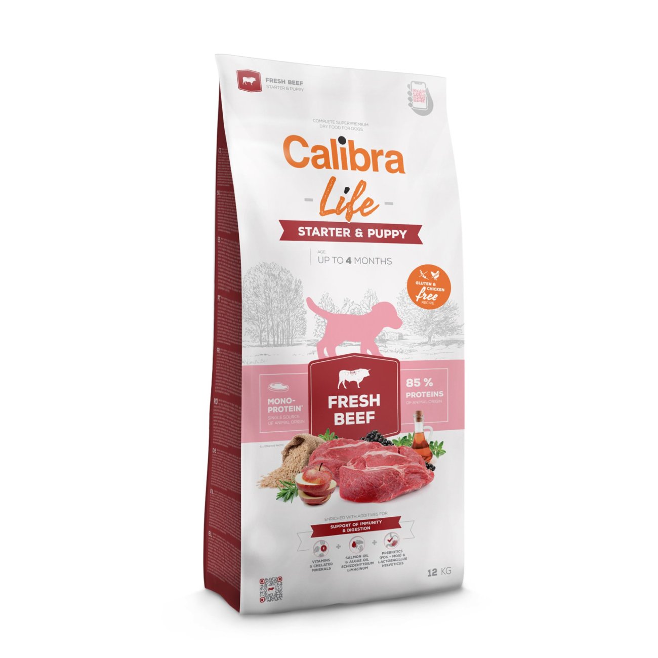 Calibra Dog Life Starter&Puppy Fresh Beef 12kg