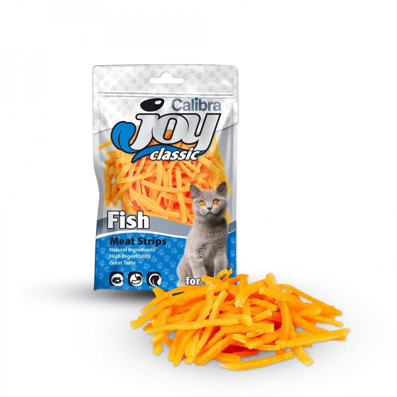 Calibra Joy Cat Classic Fish Strips 70g NEW